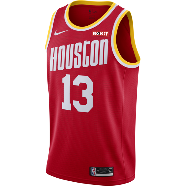 Men's Houston Rockets #13 James Harden Red NBA 2019 Classic Editton Stitched Jersey